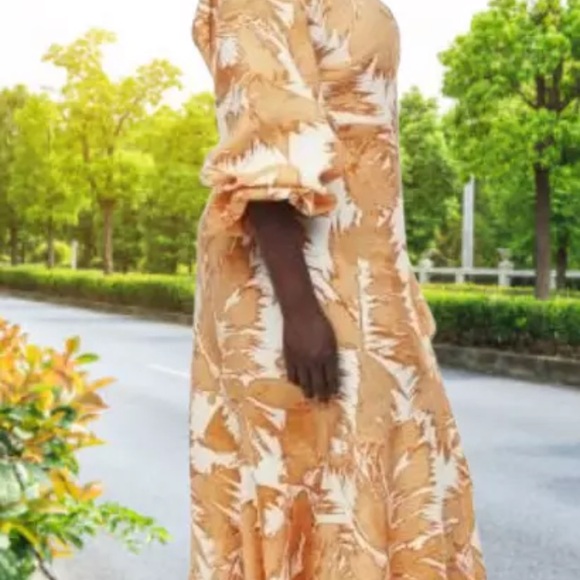 H&M Gold & White Wrap Dress - Picture 6 of 6